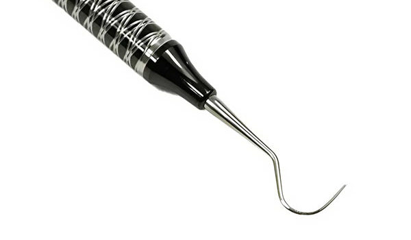 BK-1 dental probe with 0.5 mm tip, designed for precise caries and calculus detection, exploring periodontal pockets, and evaluating restorations