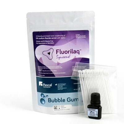 Dental Fluorilaq™ Squeeze providing controlled, mess-free application of 5% sodium fluoride varnish