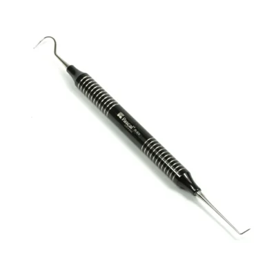 R-Ex dual-ended cord depth gauge and remover with ergonomic dental design