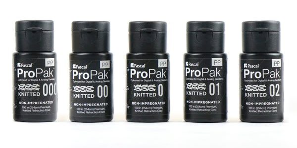 ProPak™ plain knitted retraction cord for atraumatic gingival retraction